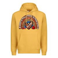 Mustard football rainbow Premium Hoodie - Zillion Design Studio