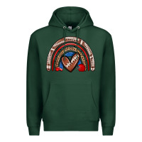 Sports Green football rainbow Premium Hoodie - Zillion Design Studio
