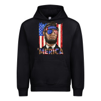 Black merica with lincoln Urban Hoodie - texasbilliewilder