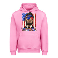Fuchsia Pink merica with lincoln Urban Hoodie - texasbilliewilder