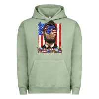 Pigment Oil Green merica with lincoln Urban Hoodie - texasbilliewilder