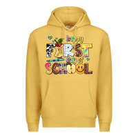 Antique Gold happy first day of school Premium Hoodie - AdoDesignShop