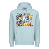 Blue Mist happy first day of school Premium Hoodie - AdoDesignShop