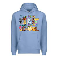 Colony Blue happy first day of school Premium Hoodie - AdoDesignShop