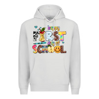 Dove Grey happy first day of school Premium Hoodie - AdoDesignShop