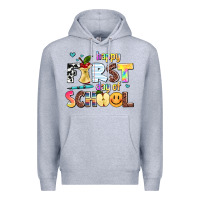 Heather Grey happy first day of school Premium Hoodie - AdoDesignShop