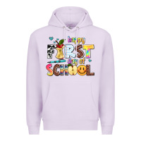 Lilac happy first day of school Premium Hoodie - AdoDesignShop