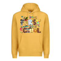Mustard happy first day of school Premium Hoodie - AdoDesignShop