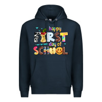 Navy happy first day of school Premium Hoodie - AdoDesignShop