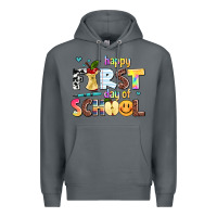 Rock happy first day of school Premium Hoodie - AdoDesignShop