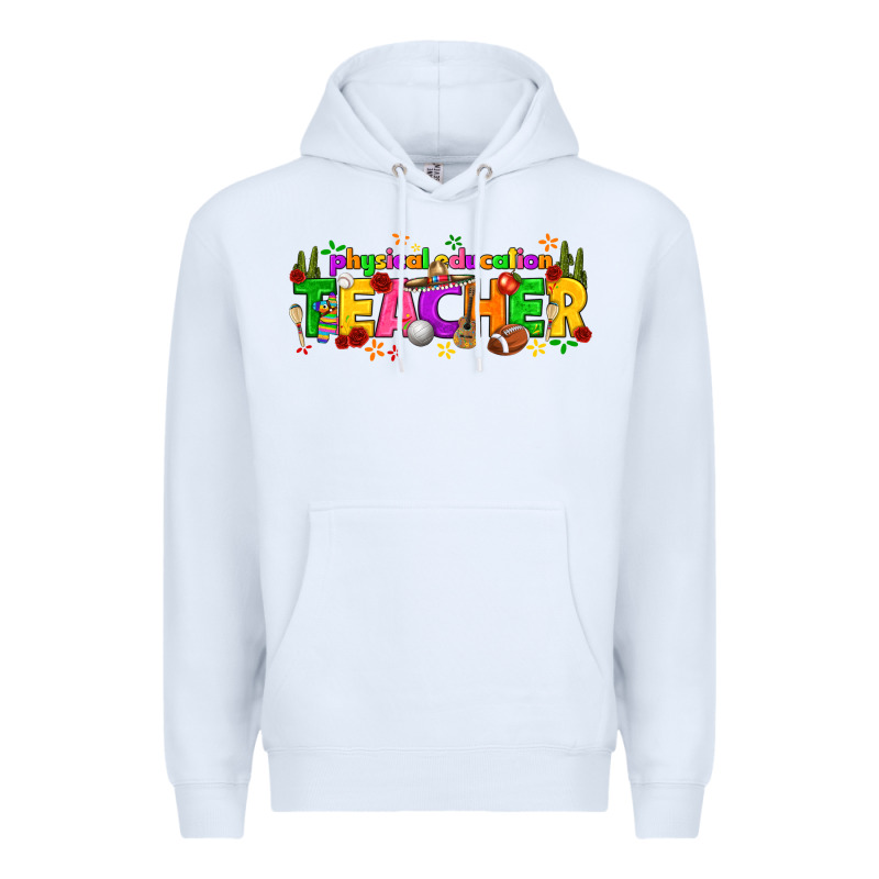 Physical Education Teacher Cinco De Mayo Premium Hoodie by texasbilliewilder | Teevron
