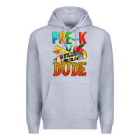 Heather Grey pre k dude Premium Hoodie - texasbilliewilder