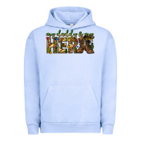 Pigment Grape Ice my daddy is my hero army western Urban Hoodie - texasbilliewilder