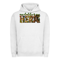 Pigment Lunar Rock my daddy is my hero army western Urban Hoodie - texasbilliewilder
