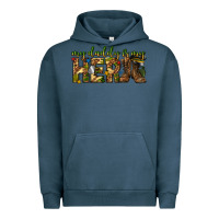 Pigment Midnight Navy my daddy is my hero army western Urban Hoodie - texasbilliewilder