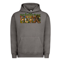 Pigment Tornado my daddy is my hero army western Urban Hoodie - texasbilliewilder