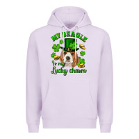 Lilac st.patrick's day my beagle is my lucky charm Premium Hoodie - RanaPortraitStore