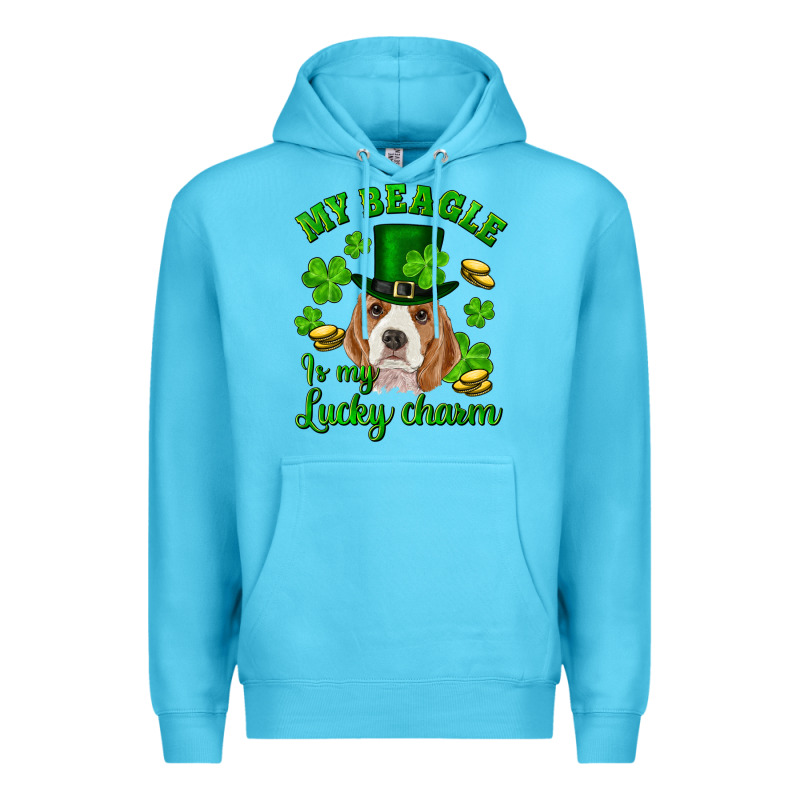 St.patrick's Day My Beagle Is My Lucky Charm Premium Hoodie by RanaPortraitStore | Teevron