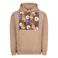 Pigment Burro easter bunny carrot daisys leopard glitter Urban Hoodie - RanaPortraitStore