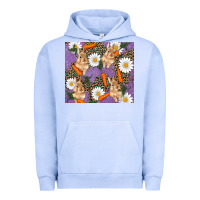 Pigment Grape Ice easter bunny carrot daisys leopard glitter Urban Hoodie - RanaPortraitStore