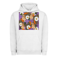 Pigment Lunar Rock easter bunny carrot daisys leopard glitter Urban Hoodie - RanaPortraitStore