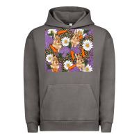 Pigment Tornado easter bunny carrot daisys leopard glitter Urban Hoodie - RanaPortraitStore