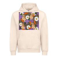 Sandshell easter bunny carrot daisys leopard glitter Urban Hoodie - RanaPortraitStore