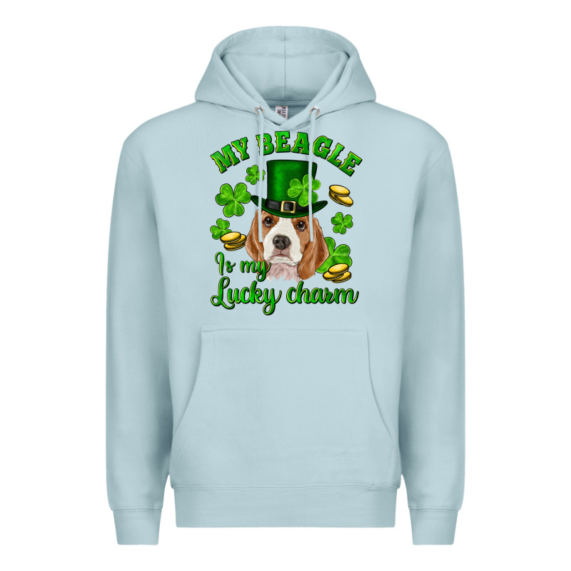 St.patrick's Day My Beagle Is My Lucky Charm Premium Hoodie by RanaPortraitStore | Teevron