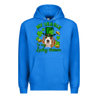 True Royal st.patrick's day my beagle is my lucky charm Premium Hoodie - RanaPortraitStore