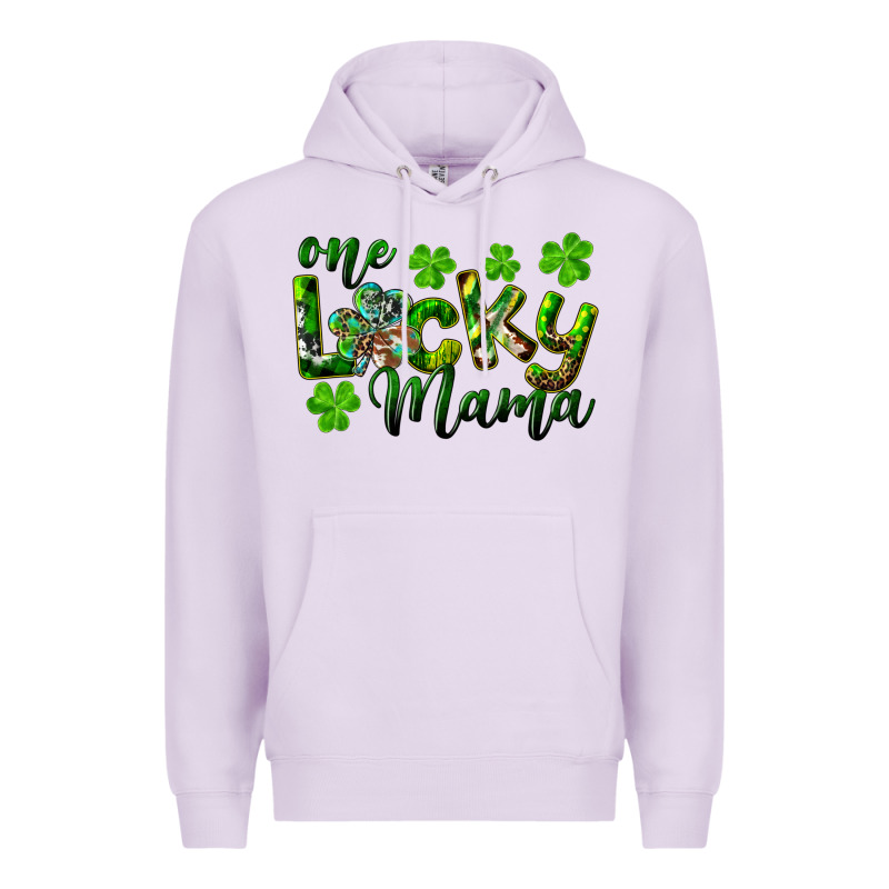 St. Patrick's Day One Lucky Mama Premium Hoodie by RanaPortraitStore | Teevron