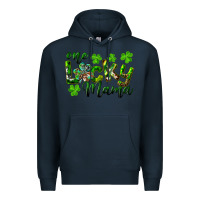 Navy st. patrick's day one lucky mama Premium Hoodie - RanaPortraitStore