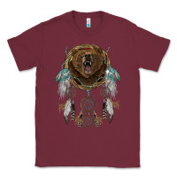 Burgundy bear  native dreamcatcher Classic Tee - BarkalooDesign