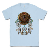 Dusty Blue bear  native dreamcatcher Classic Tee - BarkalooDesign