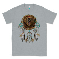 Heather Grey bear  native dreamcatcher Classic Tee - BarkalooDesign
