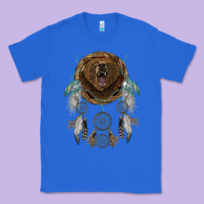 Bear  Native Dreamcatcher Classic Tee Designed By Barkaloodesign