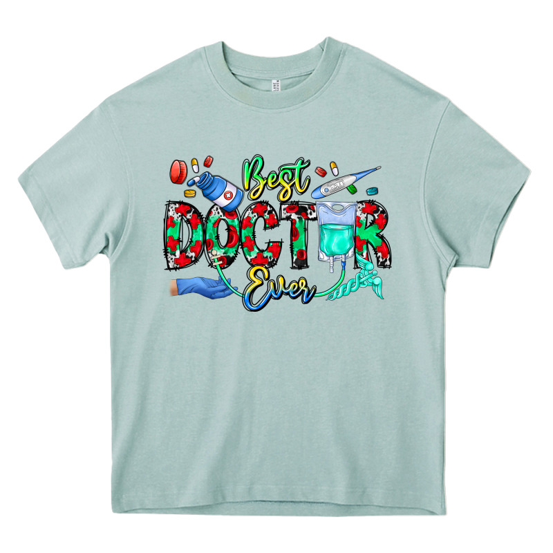 Best Doctor Ever Heavy Core Tee by CowhideDigitalArt | Teevron
