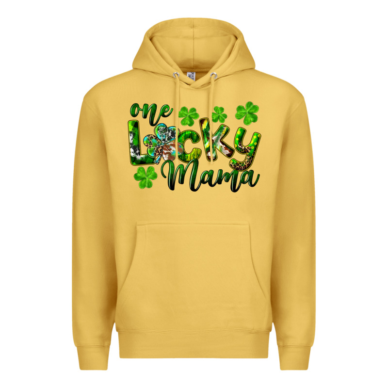 St. Patrick's Day One Lucky Mama Premium Hoodie by RanaPortraitStore | Teevron