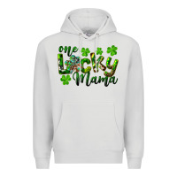 Dove Grey st. patrick's day one lucky mama Premium Hoodie - RanaPortraitStore