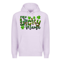 Lilac st. patrick's day one lucky mama Premium Hoodie - RanaPortraitStore