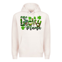 Pale Pink st. patrick's day one lucky mama Premium Hoodie - RanaPortraitStore