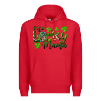 Red st. patrick's day one lucky mama Premium Hoodie - RanaPortraitStore