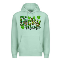 Seafoam st. patrick's day one lucky mama Premium Hoodie - RanaPortraitStore