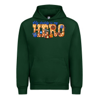 Forest Green my daddy is my hero dispatcher Urban Hoodie - texasbilliewilder
