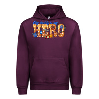 Mauve Wine my daddy is my hero dispatcher Urban Hoodie - texasbilliewilder