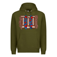 Football Brushstroke Premium Hoodie | Teevron