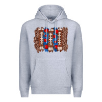 Heather Grey football brushstroke Premium Hoodie - Zillion Design Studio