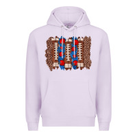 Lilac football brushstroke Premium Hoodie - Zillion Design Studio