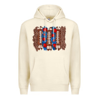 Sandshell football brushstroke Premium Hoodie - Zillion Design Studio