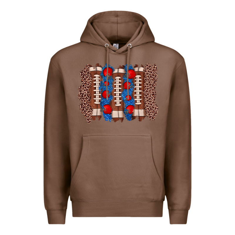 Football Brushstroke Premium Hoodie by Zillion Design Studio | Teevron