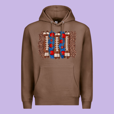 Football Brushstroke Premium Hoodie Designed By Zillion Design Studio